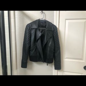 French connection faux leather Jacket xs 0